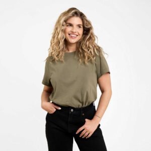 Soft Cotton Everyday T-Shirt Bodysuit | Olive