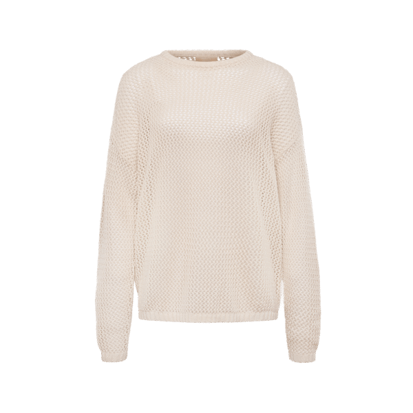 Open Knit Sweater | Bone
