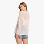 Open Knit Sweater | Bone