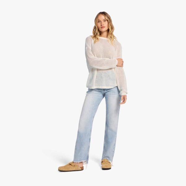 Open Knit Sweater | White