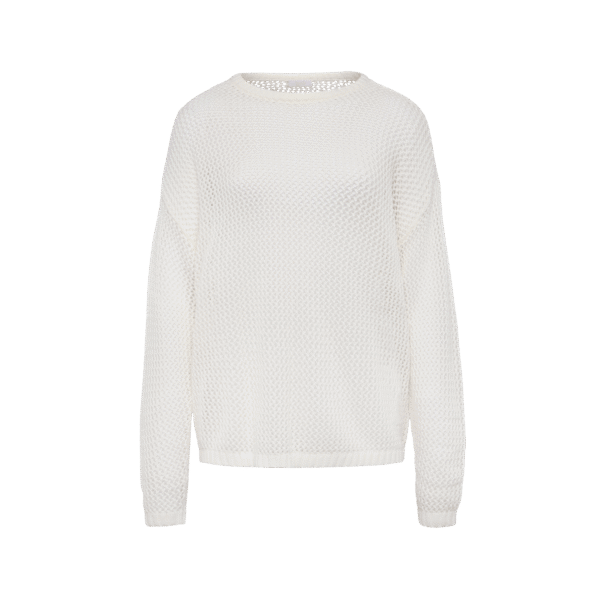 Open Knit Sweater | White