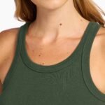 Essential Rib Tank | Darkest Olive
