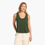 Soft Cotton Everyday Tank | Darkest Olive