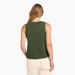Soft Cotton Everyday Tank | Darkest Olive