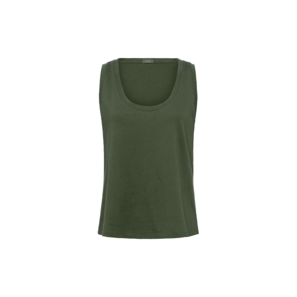 Soft Cotton Everyday Tank | Darkest Olive