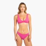 Plunge Bikini Top | Fuchsia