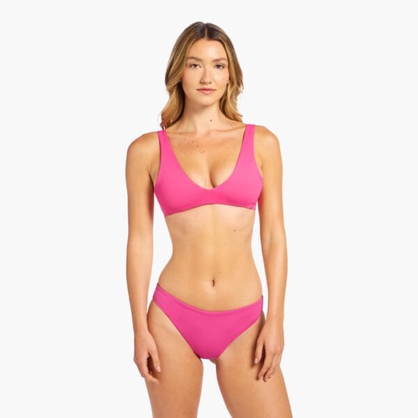 Plunge Bikini Top | Fuchsia