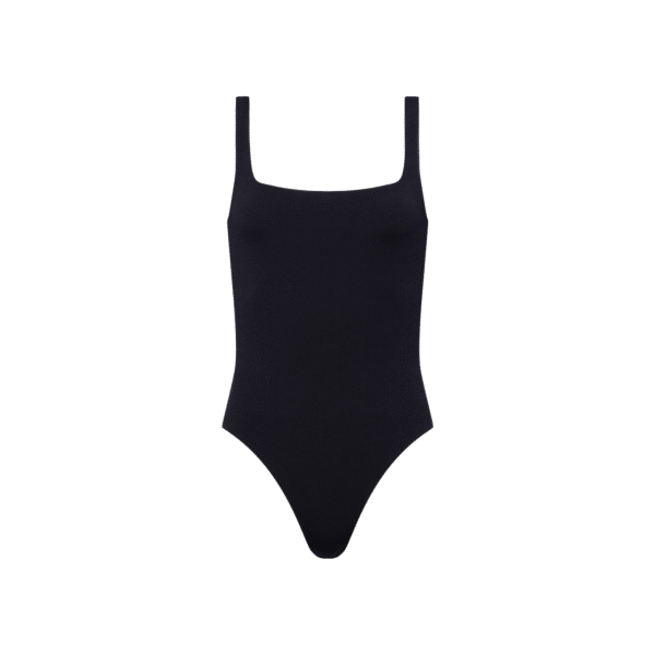 Square Neck One Piece | Black