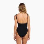 Square Neck One Piece | Black