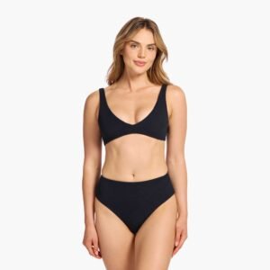 Plunge Bikini Top | Black
