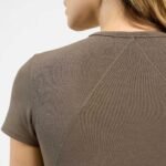 SwiftStretch Seamed Tee | Mocha