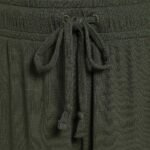 Ribbed Pajama Short Set | Darkest Olive